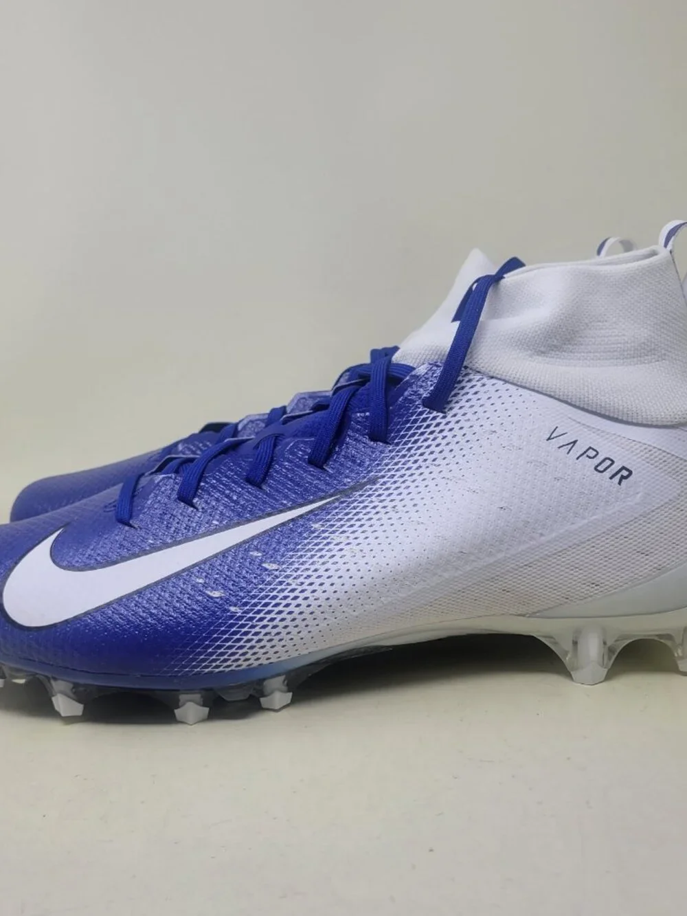 Nike Vapor Untouchable Pro 3 Football Cleats AO3021-145 Royal Blue White Size 15